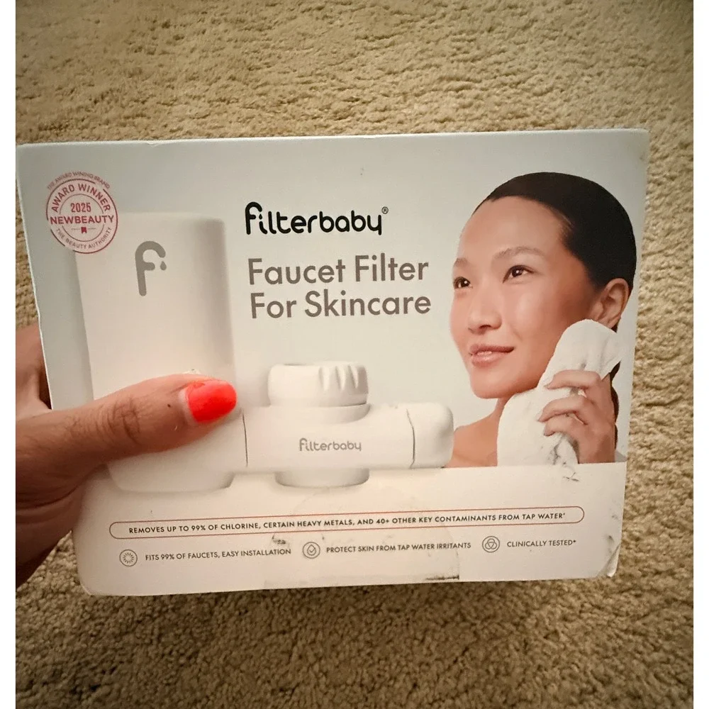NIB White FILTERBABY Faucet Filter for Skincare